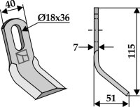 Y-Messer Passend für Gimac Zampini 31696
