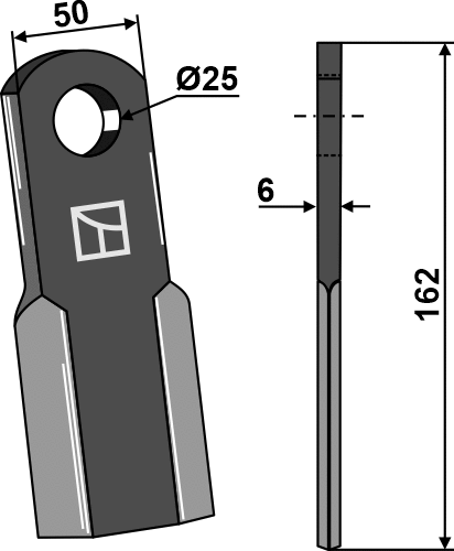 Schlegelmesser RC162 Passend für GreenTec 8497001