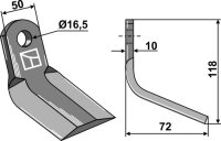 Y-Messer Passend für Hermes Müthing MU000557