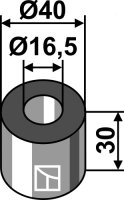 Buchse Ø40x30xØ165 Passend für Herder...