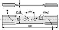 Mähermesser 580mm rechts Passend für Ilmer