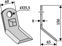 Y-Messer Passend für Leckron 6400080
