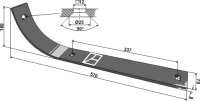 Gleitkufe 570 Passend für Jupidex 04 M4 SL