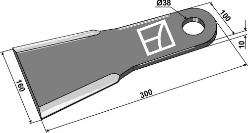 Messer 300mm Passend für Spearhead 7770756