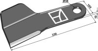Messer rechts Passend für Spearhead 7770759