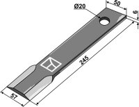 Mähermesser 245mm Passend für Humus 325.91.625