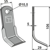 Y-Messer Passend für AS E12782