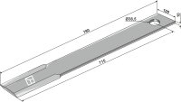 Mähermesser 715mm Passend für Schulte H401-040