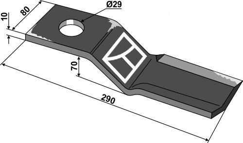Messer links Passend für Seppi 32302038