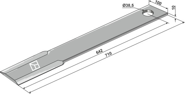 Mähermesser 710mm Passend für Schulte H401-034