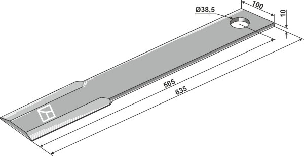 Mähermesser 635mm Passend für Schulte H401-033