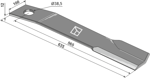 Mähermesser 635mm rechts Passend für Schulte H401-026