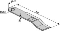 Mulchmesser links Passend für Schmidt 159059-5