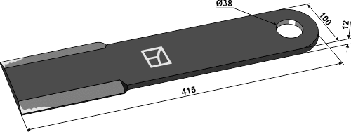 Mähermesser 415mm Passend für Spearhead Mc Connel 62001