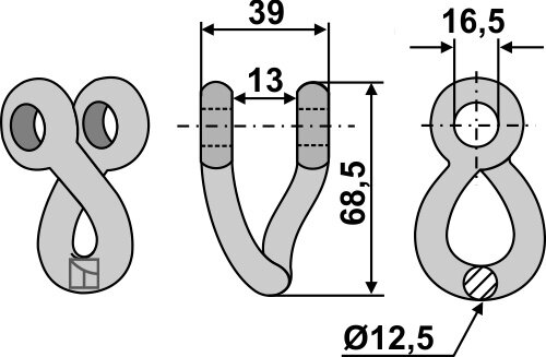 Schäkel Passend für Kuhn JX135697