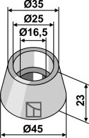 Buchse Passend für Kuhn A5448600