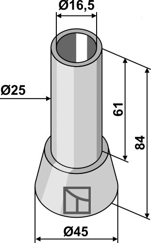 Buchse Passend für Kuhn A5448590