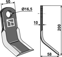 Y-Messer Passend für Kverneland Maletti MA6400080