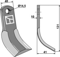 Y-Messer Passend für Maletti