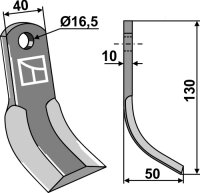 Y-Messer Passend für ACMA Kverneland Maletti MA7800080
