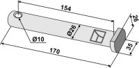 Bolzen Passend für Mulag 162960