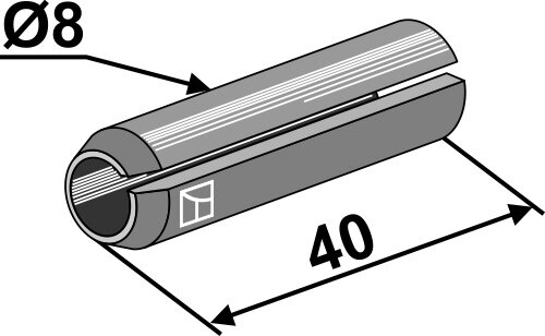 Spannstift Ø8x40 Passend für Mulag TM60070453 177738