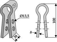 Halter Passend für Nicolas Gyro 10080200