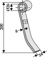 Mittelschlegel Passend für Nobili Kuhn 1551128...