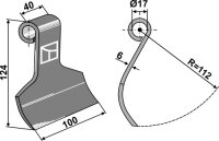 Mittelschlegel Passend für Nobili Kuhn 24956...