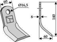 Y-Messer Passend für Orsi 23002