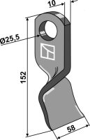Gedrehtes-Messer Passend für Orsi 23044