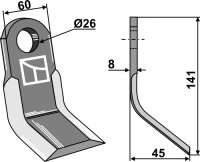 Y-Messer Passend für Orsi 23043