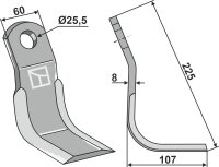 Y-Messer Passend für Orsi 30027218