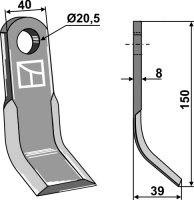 Y-Messer Passend für Orsi 23042