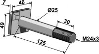Bolzen Passend für Quivogne VIS24004 BLS24031