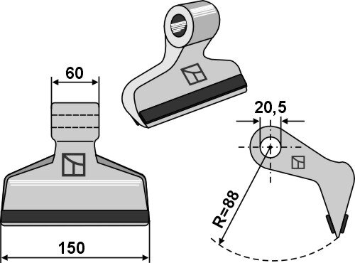Hammerschlegel PTA Passend für Sauerburger Sicma Gestin Maschio Gaspardo Terral
