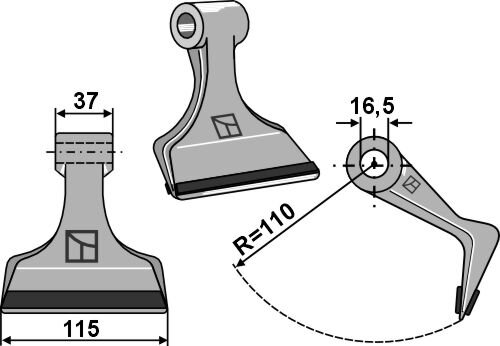Hammerschlegel PTA Passend für Kuhn Fehrenbach EM51 6061900