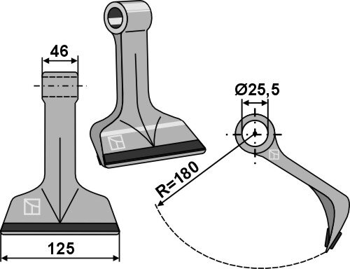 Hammerschlegel PTA Passend für Maschio Gaspardo T30004025 T30004027R