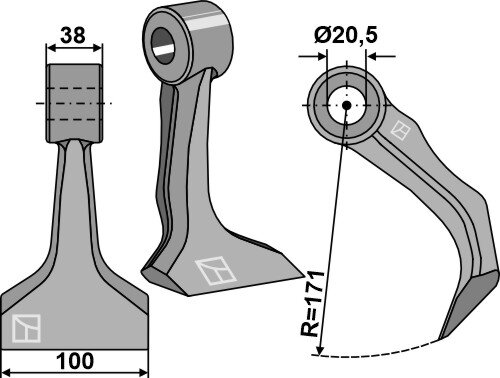 Hammerschlegel Passend für Berti MT 3507