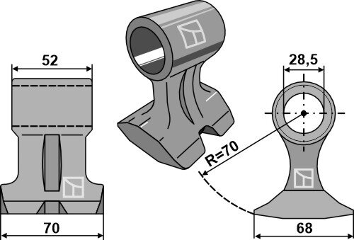 Hammerschlegel Passend für Mulag 212983