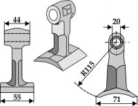 Hammerschlegel Passend für Spearhead Bomford 7770713