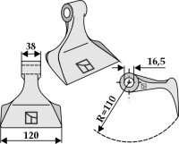 Hammerschlegel Passend für Nobili Kuhn J1891002 1891002
