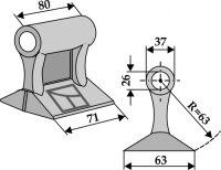 Hammerschlegel Passend für Gilbers Bomford 03958.01...