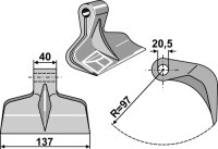 Hammerschlegel Passend für Bos 053-013-053-20