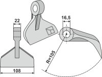 Hammerschlegel Passend für Perfect OMARV Bellon...