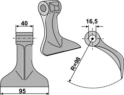 Hammerschlegel Passend für Peruzzo Agricom Sicma Miglianico 3030385 5715100