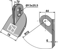 Hammerschlegel Passend für Müthing MU4 Lang