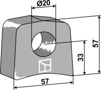 Halter Passend für Berti SQF19-3924