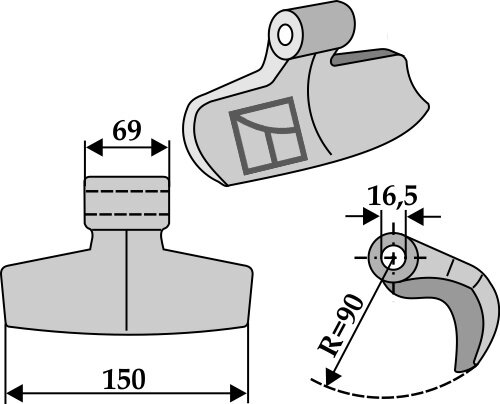 Hammerschlegel Passend für Celli Palladino