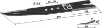 Mähermesser 410mm rechts Passend für Sami A44439